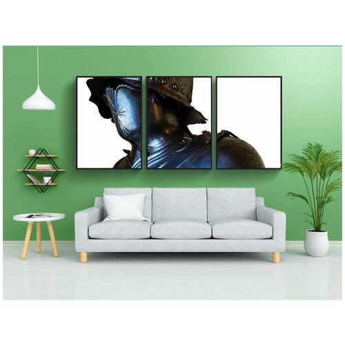 фото Набор модулных постеров для интерьера "рыцарь, броня, средний возраст" 60x90 см. в тубусе, без рамки lotsprints