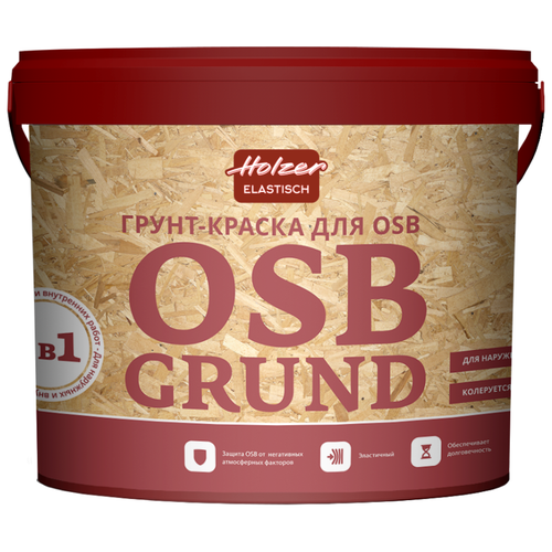 Краска акриловая Holzer OSB Grund полуматовая бесцветный 4 кг