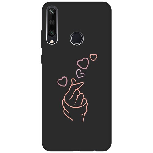 Матовый Soft Touch силиконовый чехол на Huawei Y6P, Хуавей У6Р с 3D принтом K-Heart черный матовый soft touch силиконовый чехол на huawei y6p хуавей у6р с 3d принтом free w черный