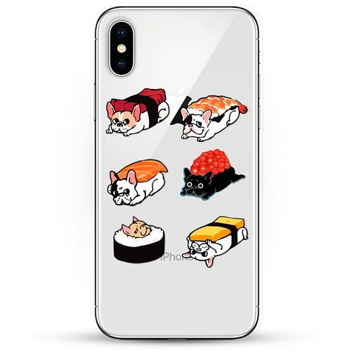 фото Силиконовый чехол суши-собачки на apple iphone x andy & paul