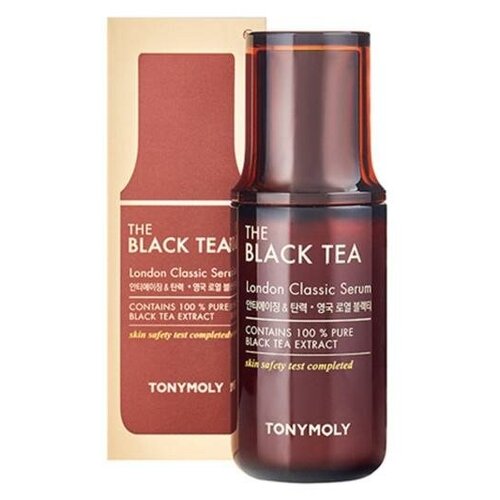 Купить TONYMOLY THE BLACK TEA London Classic Serum Антивозрастная сыворотка для лица с экстрактом английского черного чая 50 мл, TONY MOLY