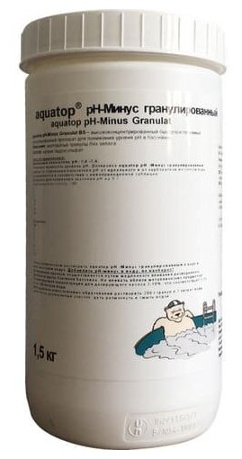 Средство для pH-коррекции pH-Минус aquatop гранулированный 1.5 кг