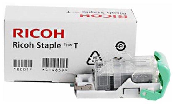 Скрепки RICOH Type T скрепки для MP 2352SP, 2852AD, 2852SP, 3352SP, C2051AD, C2551AD, C300SR, C400SR, SP 5210SR (2 x 5000 шт), 414865