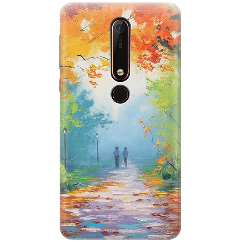 фото Re:pa накладка transparent для nokia 6 (2018) с принтом "яркая осень"