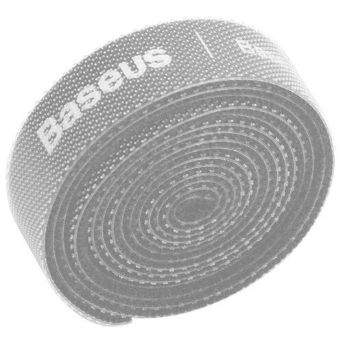 фото Органайзер проводов baseus rainbow circle velcro straps 3m acmgt-f0g (grey)