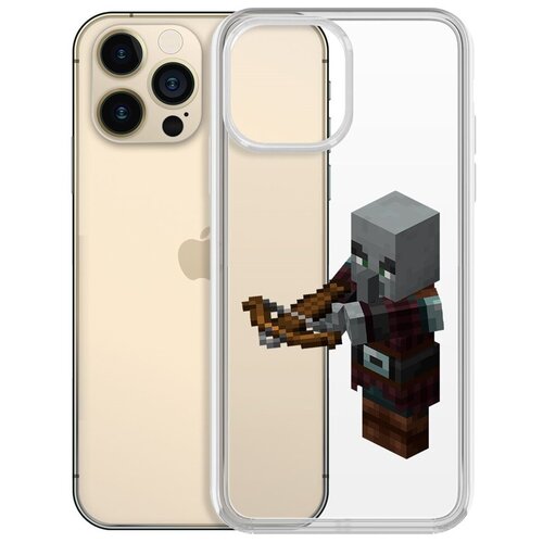 Чехол-накладка Krutoff Clear Case Разбойник для iPhone 13 Pro Max чехол накладка krutoff clear case minecraft разбойник для realme c11 2021