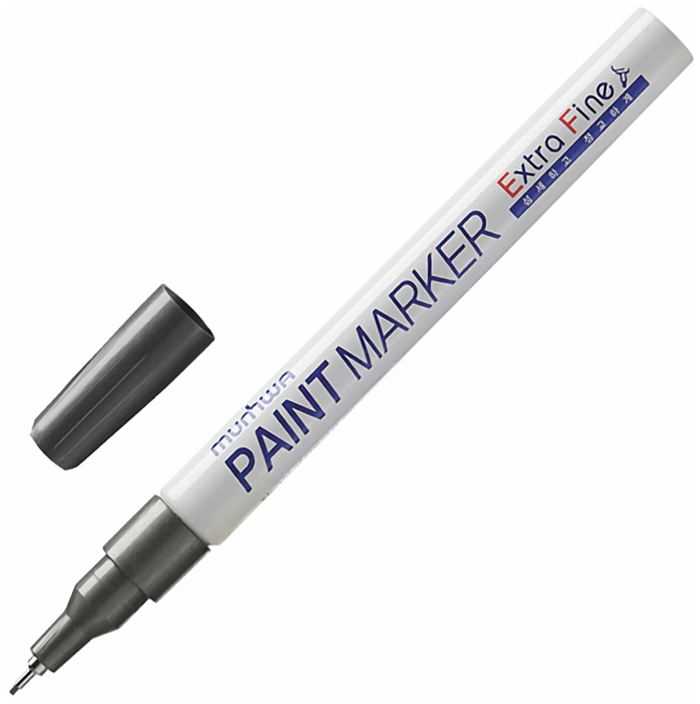 Маркер-краска лаковый MUNHWA «Extra Fine Paint Marker» серебряный 1 мм нитро-основа EFPM-06