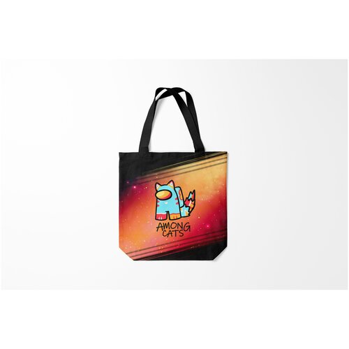 фото Сумка-шоппер / 40х40 см / геймерам / among us котик burnettie