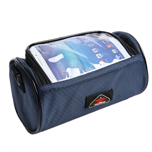 Компактная сумка на руль велосипеда с водонепроницаемым чехлом для телефона компактная сумка на раму велосипеда с водонепроницаемым чехлом для телефона синяя 19х12х5 см