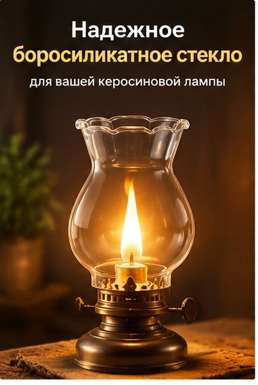 4 Штуки Стеклянный Колпак Для Керосиновой Лампы 7.00X5.00X5.00CM Винтажный Дизайн Подходит Для Долгого Использования