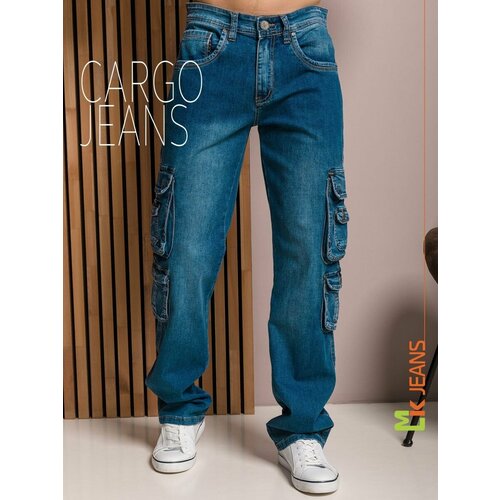 Джинсы MkJeans, размер 31, синий