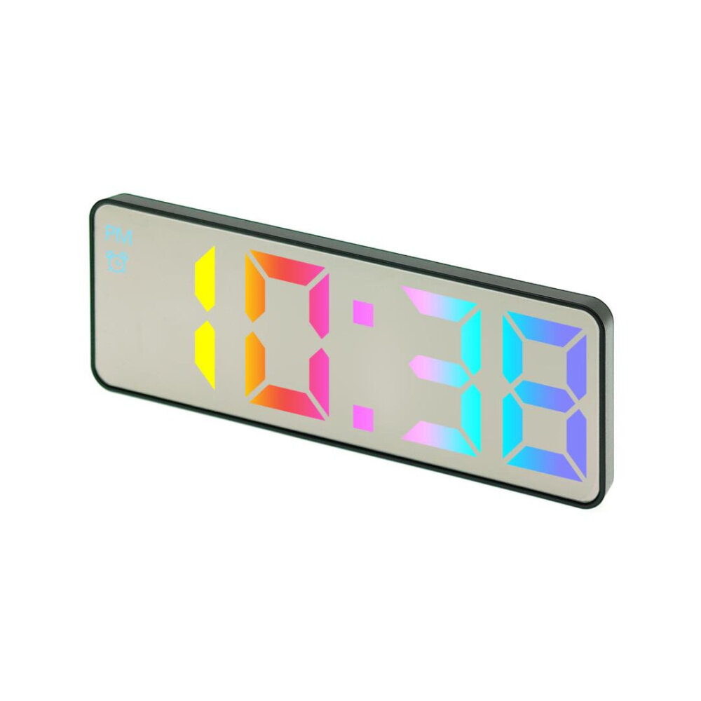 Часы настольные с RGB подсветкой / Будильник / Температура / Дата время / VST-898