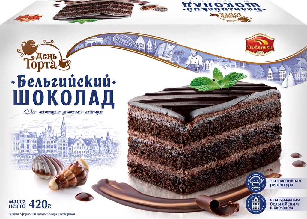 Торт черёмушки Бельгийский шоколад, 420г