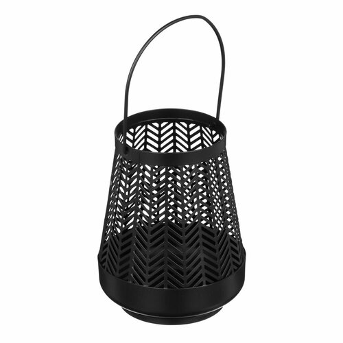 Подсвечник металлический черный 13х13х17 см 941₽