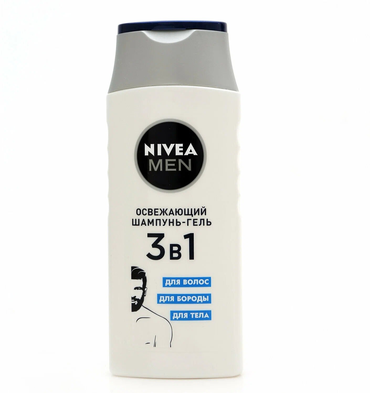 Гель-шампунь для душа Nivea Men Освежающий 3 в 1, 250 мл, 295 г