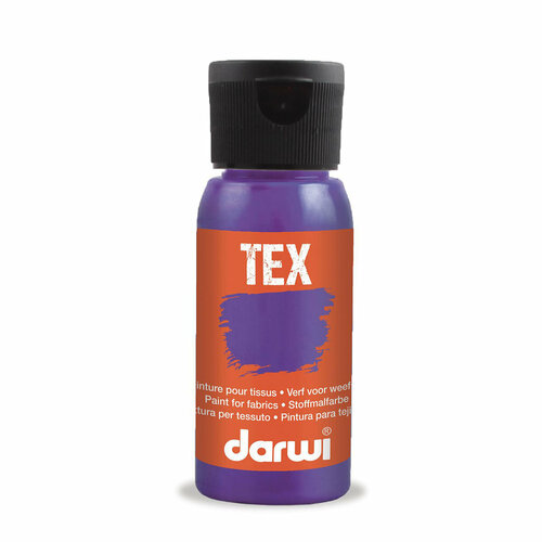 Краска для ткани 50 мл (931 лиловый) Darwi TEX, 1 упаковка