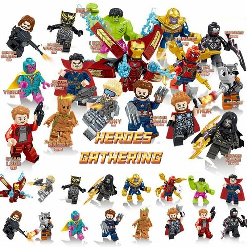 Набор фигурок Марвел / Лего фигурки Marvel / Супергерои набор фигурок игрушек супергерои марвел в подарочной упаковке 12 штук