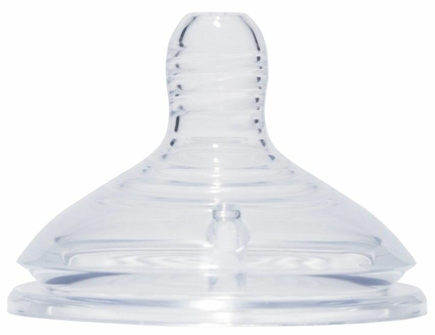 Детская соска для бутылочки, силиконовая насадка для кормления новорожденных, с быстрой скоростью потока и широким горлышком 50мм, +6мес