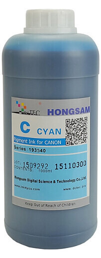 Чернила DCTec пигментные Canon TM-200 Cyan (синий) 1000 мл