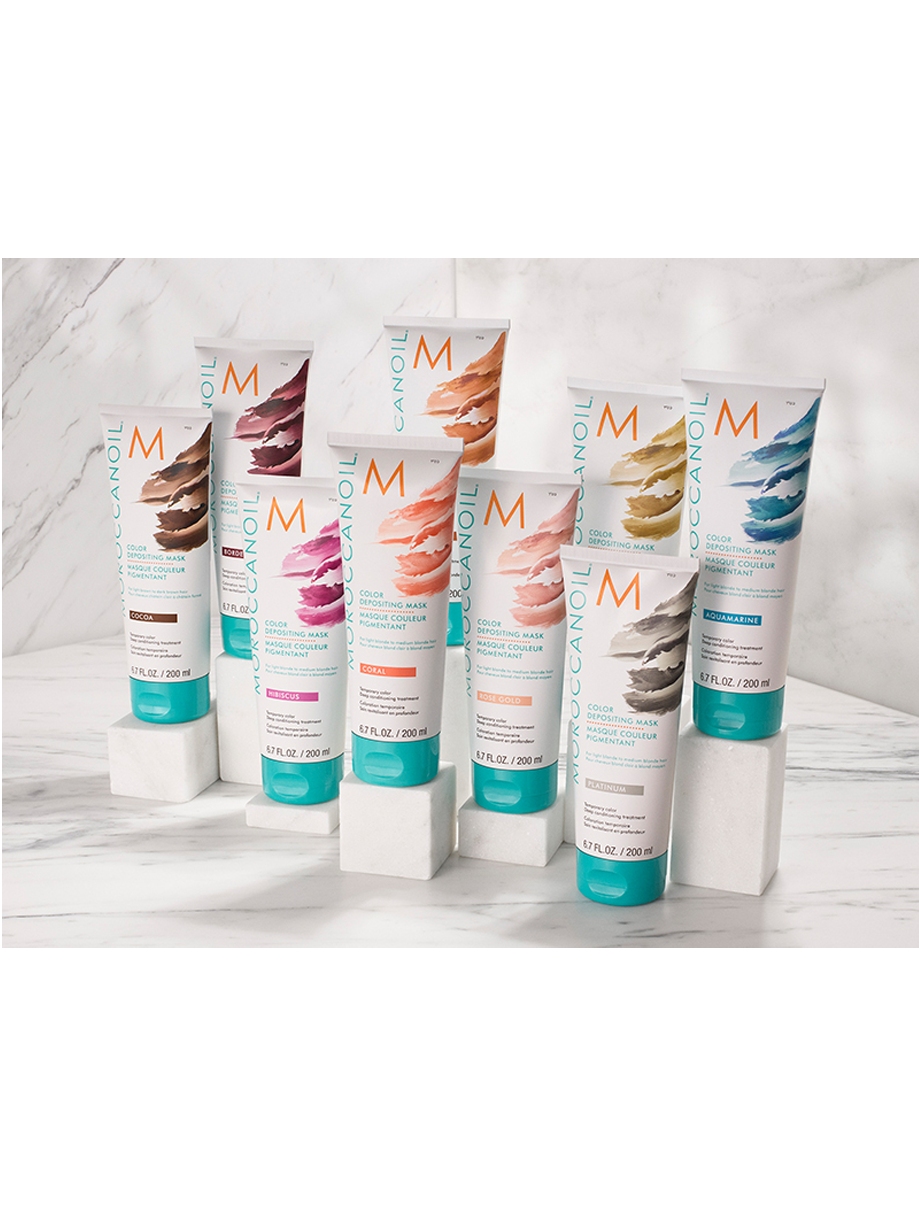 Тонирующая маска Color Depositing Mask Platinum (140639, 30 мл) Moroccanoil - фото №15