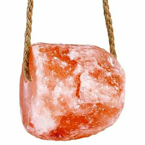 Гималайская соль (лизунец) на веревке 3 - 4 кг соль лизунец гималайская с веревкой 4 6кг