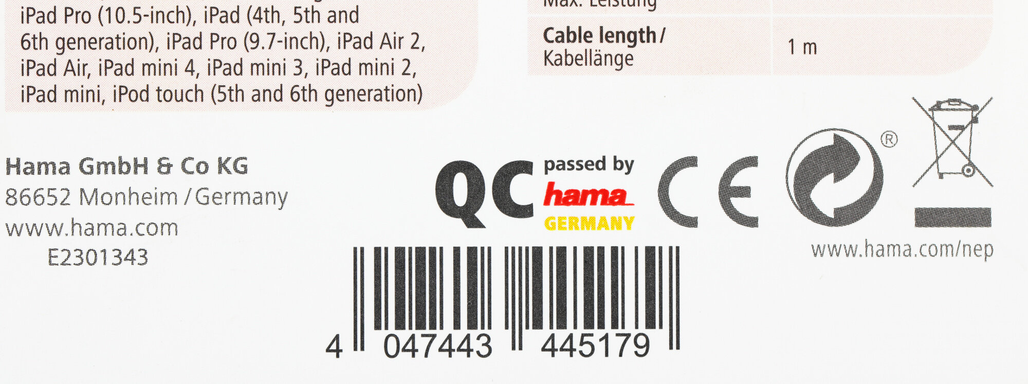 Hama Lightning - USB 2.0 (m) 1м - фото №5