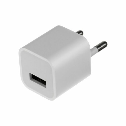 Сетевое зарядное устройство GQ-2, USB, 1 А, белое белый