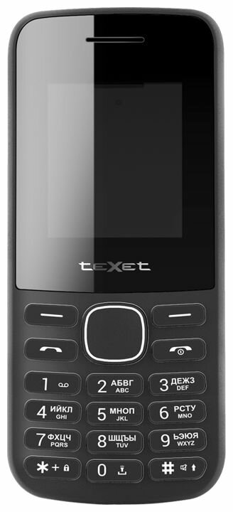 Сотовый телефон Texet TM-117 черный
