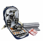 Набор посуды для пикника / Набор посуды в рюкзаке / Подарочный набор / Набор туристической посуды / Походный набор для пикника