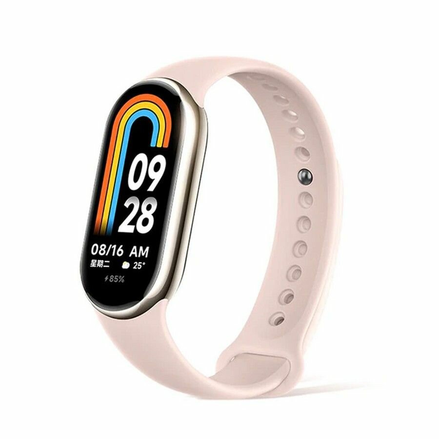 Силиконовый ремешок для Xiaomi mi band 8 кремовый