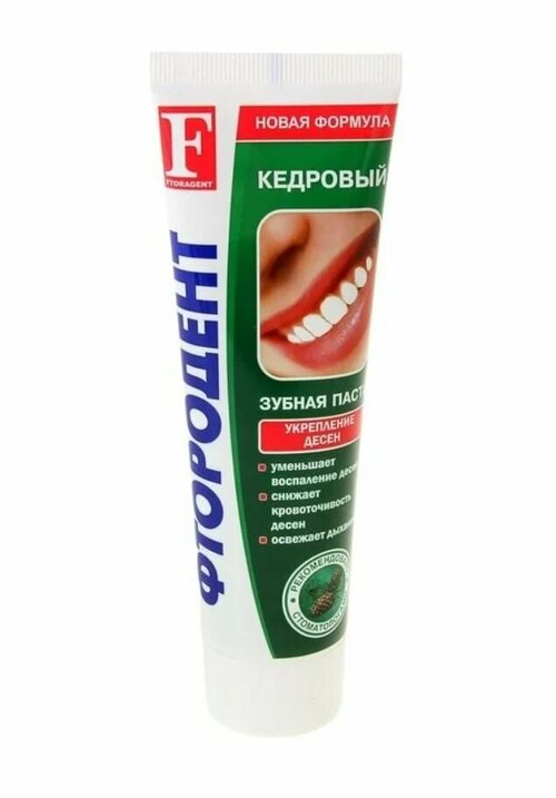 Фтородент Паста зубная Кедровый вкус, 125 г, 6 шт.