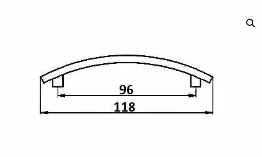 Фурнитура Для Мебели Ручка скоба мебельная 96мм