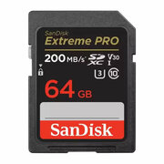 Карта памяти SanDisk Memory Card Extreme Pro SDXC for DSLR, 64 Гб