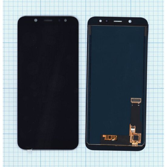 Модуль (матрица + тачскрин) Amperin для Samsung Galaxy A6 (2018) SM-A600F (TFT) черный