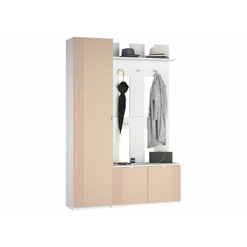 Прихожая в коридор Санторини 2 135х200х35 Роза 64431₽