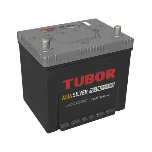 Аккумулятор Asia 70 А/ч о. п. Tubor Silver ток 600 230x175x223