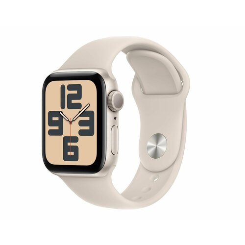 Apple Watch SE (2023) 40mm Starlight Aluminum Case with Starlight Sport Band (GPS) (размер S/M)