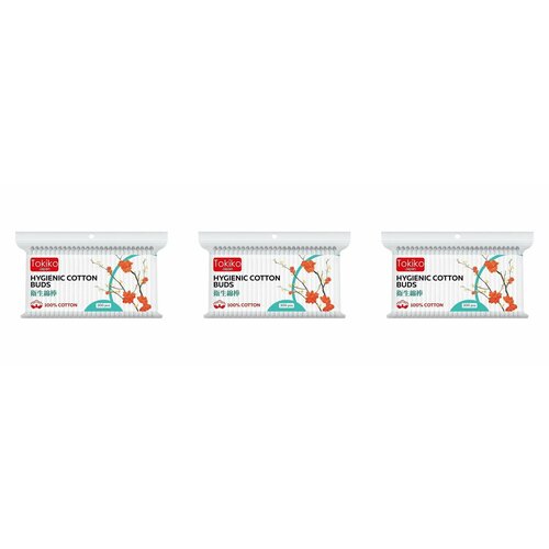 Tokiko Ватные палочки Japan, 300 шт, 3 уп