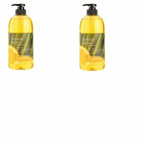 Welcos Гель для душа с ароматом лемонграсса Kwailnara Body Phren Shower Gel, Lemon Grass, 730 мл, 2 шт