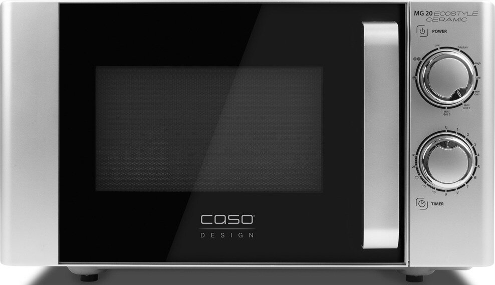 Обзор: Микроволновая печь Caso MG20 Ecostyl Ceramic, 700Вт, 30мин, 20л, авторазморозка