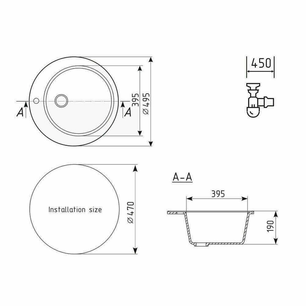 Мойка кухонная Ulgran U-405-341 - фото №13