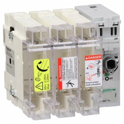 Schneider Electric Корпус выключателя-разъединителя-предохранителя 3P 22X58 100A GS2J3