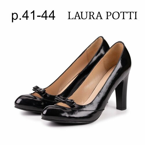 фото Туфли лодочки laura potti большие размеры, размер 42, черный