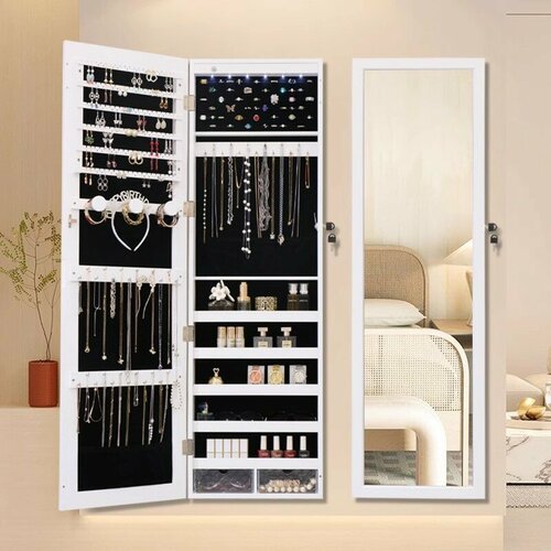 Настенный шкаф-зеркало для украшений Smart Bird Omi 25