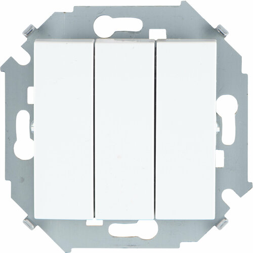 Трёхклавишный выключатель Simon 15 (Белый)