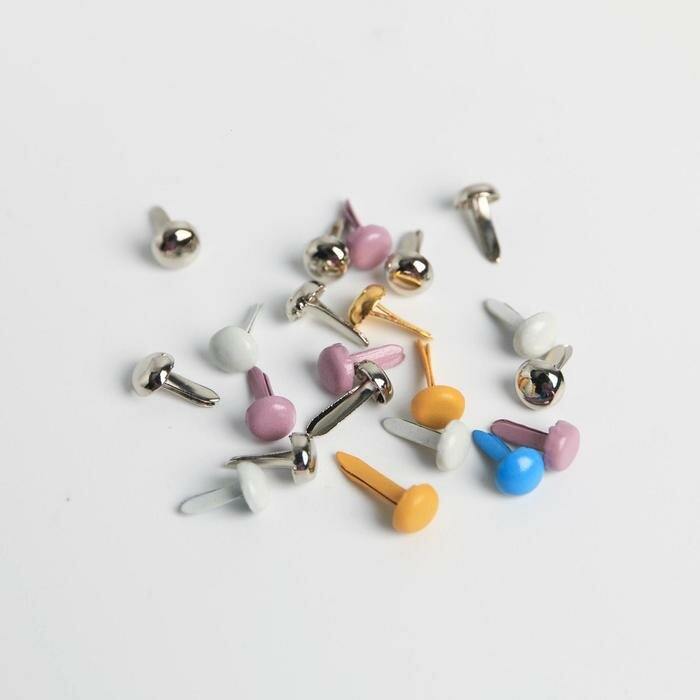 Набор брадсов "Радуга", в упаковке 20 шт, размер 8,8*4,8*0,8 см — фото 1