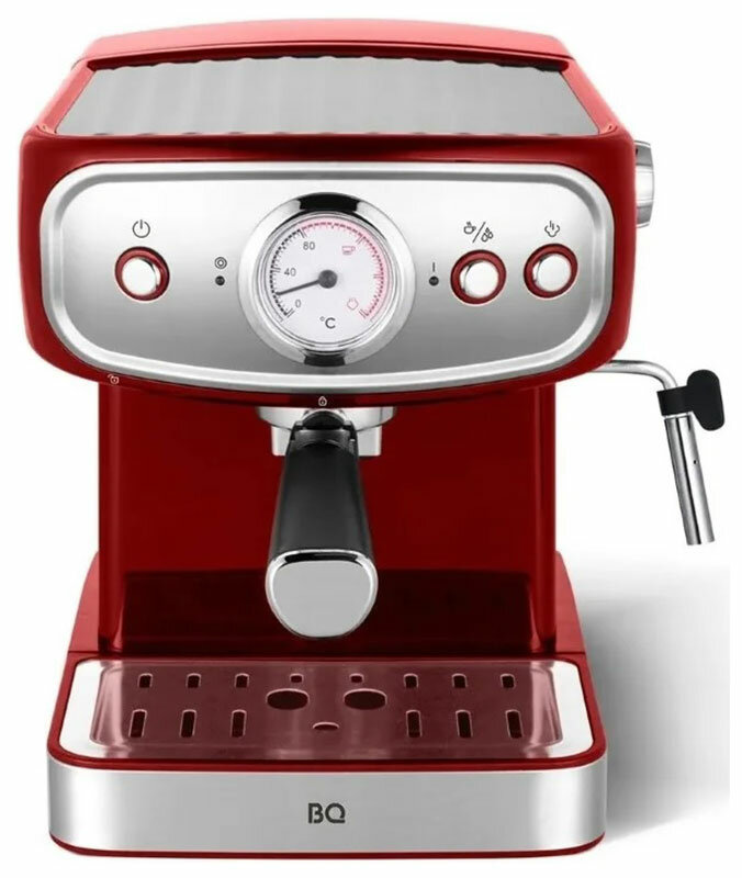 Кофеварка эспрессо BQ CM1006 красный-стальной