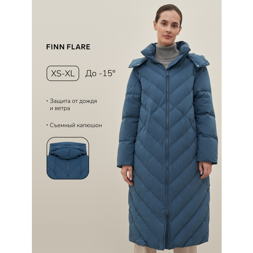 фото Куртка finn flare, размер l, серо-голубой