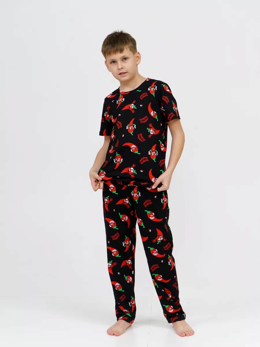 Пижама SveTekst размер 42 (158) черный/красный