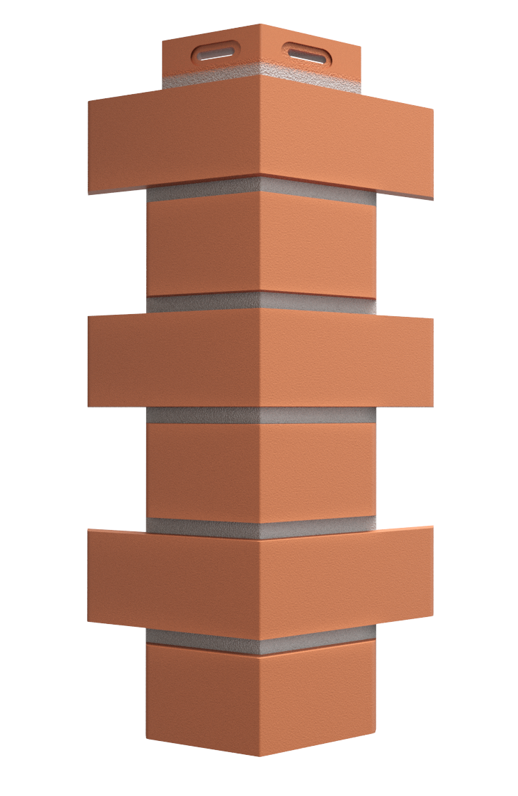 Угол наружный Dacha Кирпич гладкий цвет красный